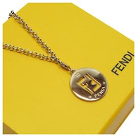 Fendi-Fendi necklace gold metal material-Golden