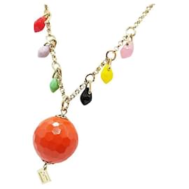 Fendi-Fendi necklace multicolor ladies accessories-Multiple colors,Gold hardware