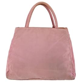 Prada-PRADA Hand Bag Nylon Pink Auth ar7799-Pink