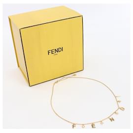 Fendi-Fendi Gold Color Necklace Brass-Golden
