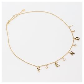 Fendi-Fendi Gold Color Necklace Brass-Golden