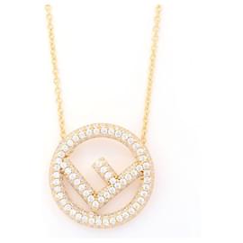 Fendi-Fendi F is Fendi [Necklace]-Gold hardware