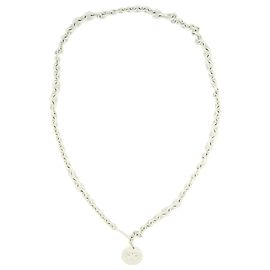 Bottega Veneta Cinturón de cadena con dije de disco de mariposa Blanco