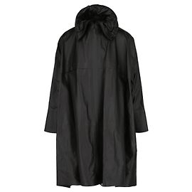 Bottega Veneta Oversized Leather Trench Coat Black