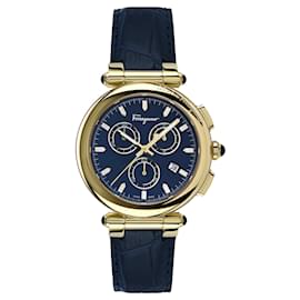 Salvatore Ferragamo-Salvatore Ferragamo Idillio Chronograph Watch-Golden,Metallic