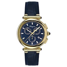 Montre chronographe Salvatore Ferragamo Idillio Doré Métallisé