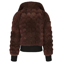 Bottega Veneta-Bottega Veneta Oversized Wool Jacket-Brown