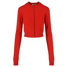 Bottega Veneta Kurzer Wollpullover Rot