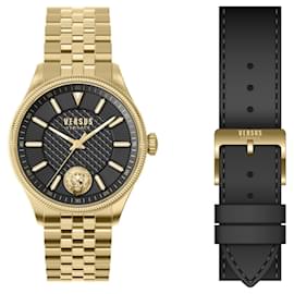 Versus Versace-Versus Versace Colonne Box Set Bracelet Watch-Golden,Metallic