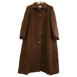 Abrigo de lana Pierre Balmain Castaño