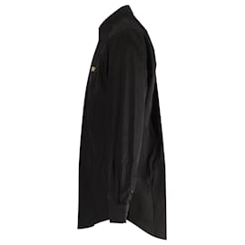 Balenciaga-Balenciaga Chemise Boutonnée 'Homme' en Coton Noir-Noir