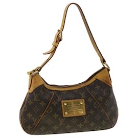Louis Vuitton-LOUIS VUITTON Monogram Thames PM Shoulder Bag M56384 LV Auth 32656-Monogram