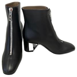 Hermès-HERMES: T boots. 35.5/36-Black
