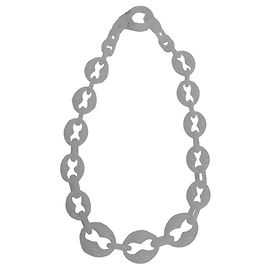 *Collar de cadena Prada Plex Blanco
