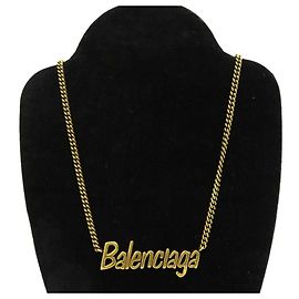 *Collana Balenciaga-Logo D'oro
