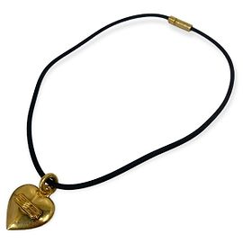 *Collar con icono de corazón de Balenciaga Dorado