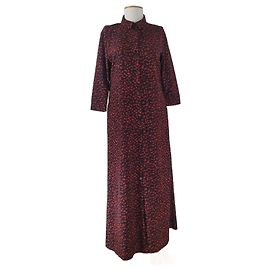 Vestido maxi Fabiana Filippi de viscose Multicor