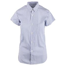 Comme Des Garcons-Striped shirt-Blue