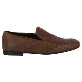 Mocassini Slip-On in pelle intrecciata di Bottega Veneta Nero
