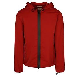 Bottega Veneta Giacca anorak con zip e cappuccio Rosso