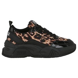 Versace Jeans Couture Versace Jeans Tênis Chunky com estampa de leopardo Preto