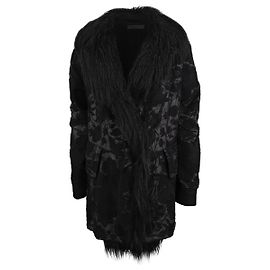 Autre Marque Diliborio Black Embroidered Oversized Coat Black