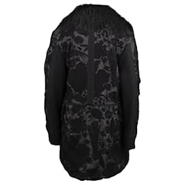 Autre Marque-Embroidered Coat-Black