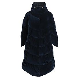 Ermanno Scervino Velvet Down Jacket Blue