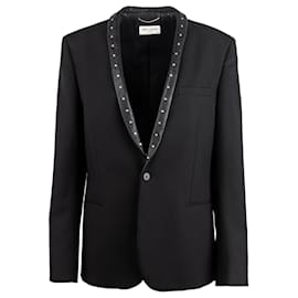 Yves Saint Laurent-Studded Blazer-Black