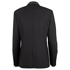 Yves Saint Laurent-Studded Blazer-Black