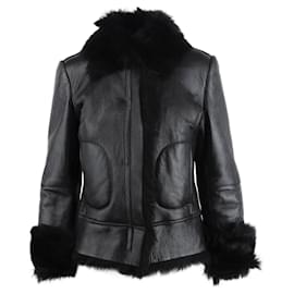 Autre Marque-Shearling jacket-Black