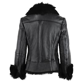 Autre Marque-Shearling jacket-Black