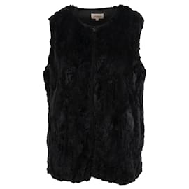 Parosh-Parosh Fur Vest-Black