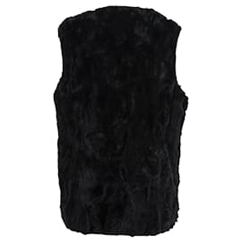 Parosh-Parosh Fur Vest-Black