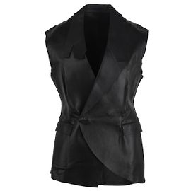 Lederweste Costume National Schwarz