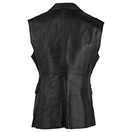 Costume National-Leather Vest-Black