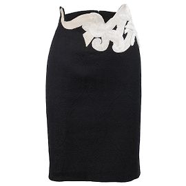 Autre Marque Collection Privée Embroidered Skirt Black