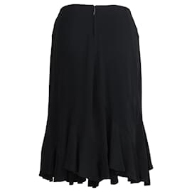 Yves Saint Laurent-Yves Saint Laurent Midi Skirt-Black