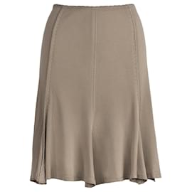 Yves Saint Laurent-Yves Saint Laurent A-line Skirt-Beige