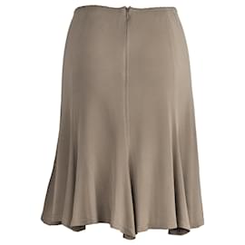 Yves Saint Laurent-Yves Saint Laurent A-line Skirt-Beige