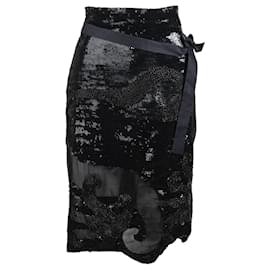 Autre Marque-Collection Privée Sequined Skirt-Black