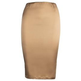 Falda longuette de seda beige La Perla Beige