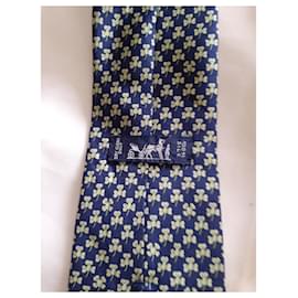 Hermès-Cravates-Bleu Marine