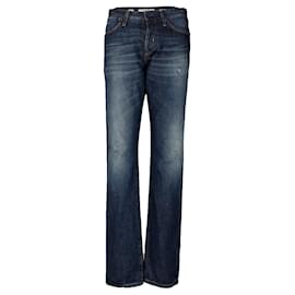 Autre Marque 2 Vaqueros azules de algodón corte regular Azul