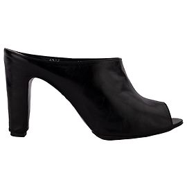 Autre Marque Premiata Leder-Mules Schwarz