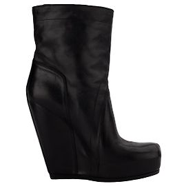 Rick Owens Leather ankle boots Black