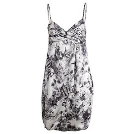 Robe imprimée John Galliano Blanc Bleu