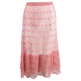 Autre Marque-Macramè Skirt-Pink