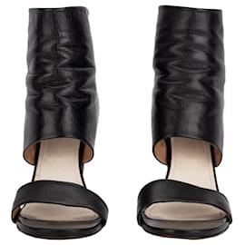 Maison Martin Margiela-Cutout Sandals Bootie-Black