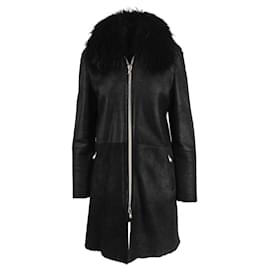 Autre Marque-shearling coat-Black